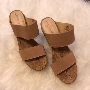 Sole Society Cork Wedges